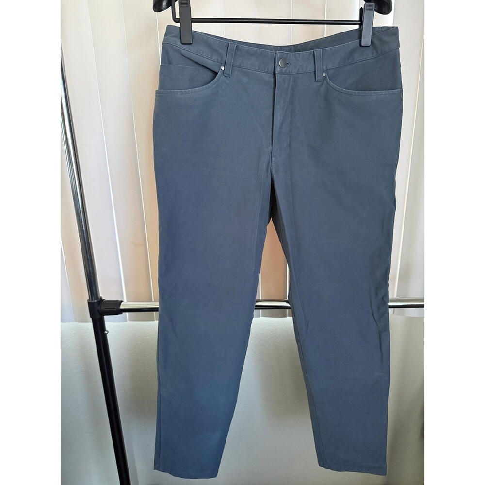 Men’s LuLuLemon Blue ABC Slim Fit 5 Pocket Pant Style LM5ABOS Size 36x30